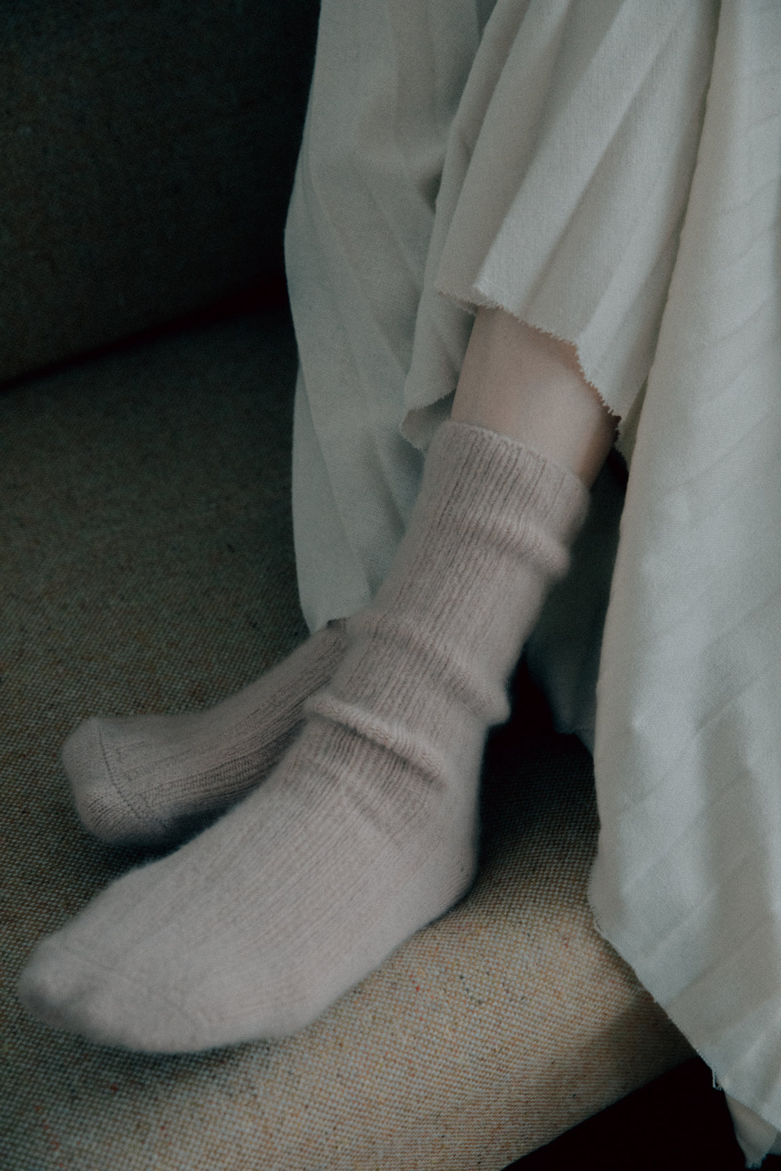 suana】cashmere socks - Burrow GOODKNITTING